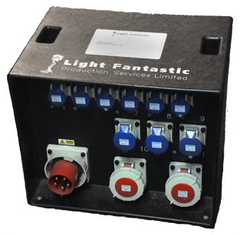 125a 3ph Distro to 2x 63a 3ph, 3x 32a 1ph, 6x 16a 1ph