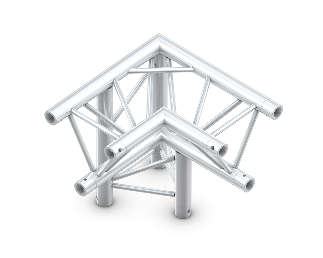Milos ALV34 Truss 3-Way Corner 90deg Apex Down Left