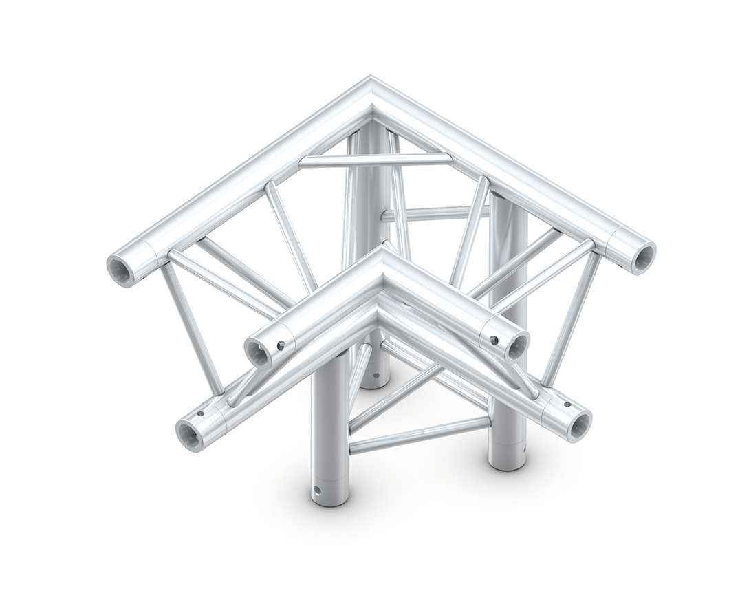 Milos ALV33 Truss 3-Way Corner 90deg Apex Down Right