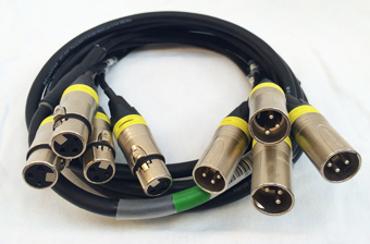 XLR3 Loom 4 way - 5m