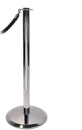 Rope and Post - Chrome Post - Flat Top