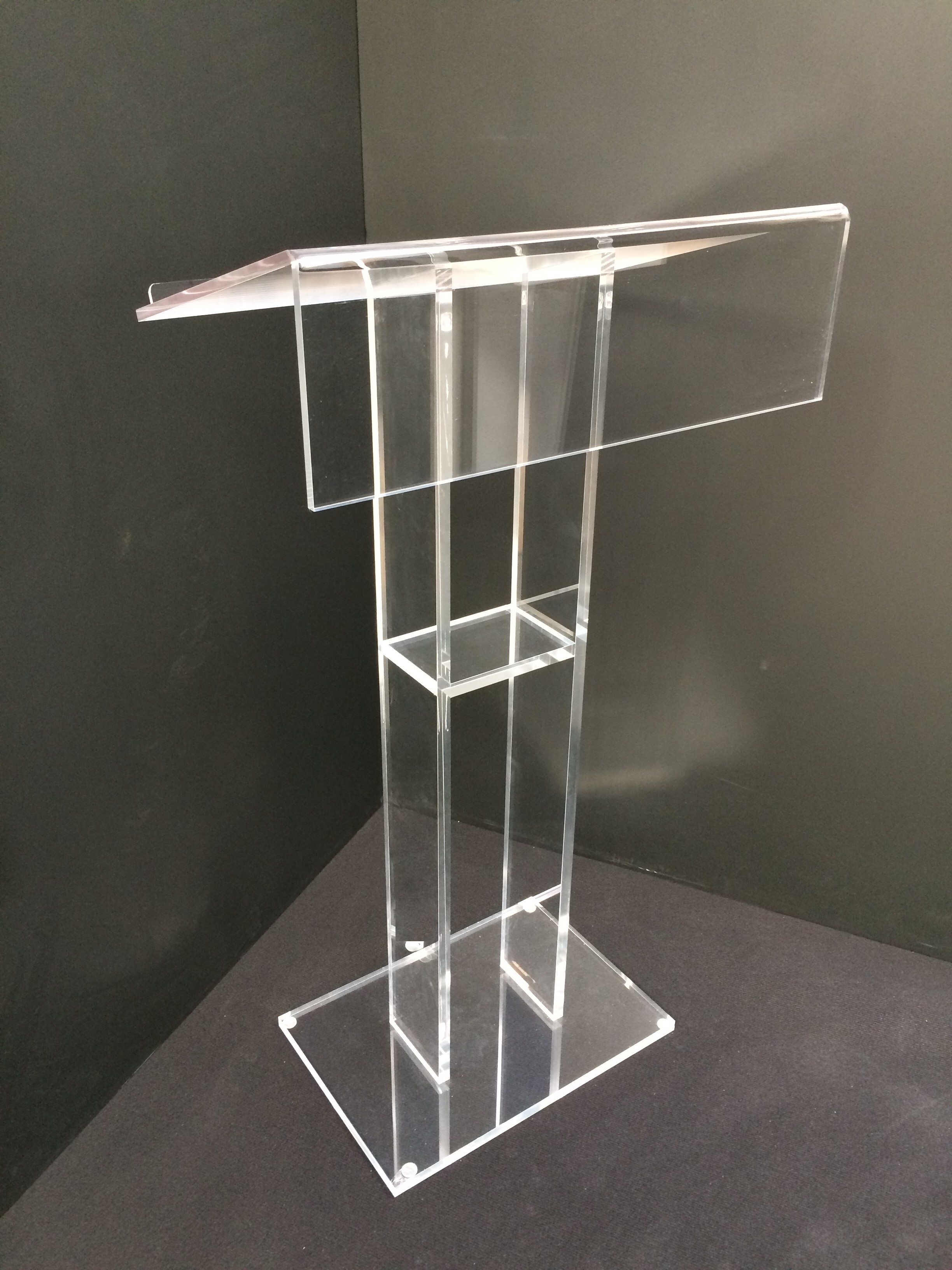 Straight Perspex Lectern