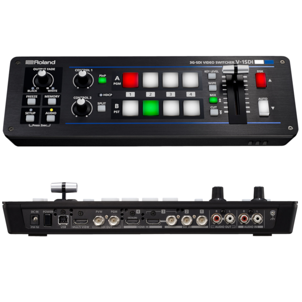 Roland V-1SDI Video Switcher c/w Preview Monitor