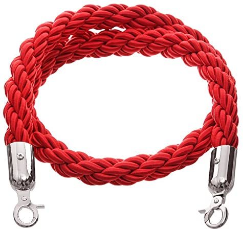 Rope and Post - Red Braided Rope