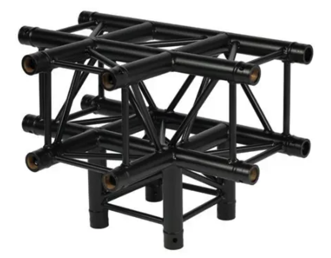 Black Next Truss NH34-TD T-Piece with leg (Prolyte H30V C020 Compatible)