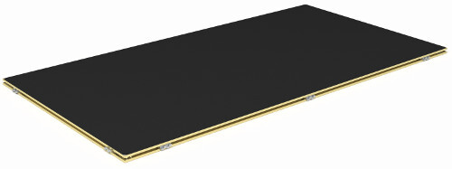 Revostage Deck 2mtr x 1mtr @ 0.4mtr high finished in black carpet