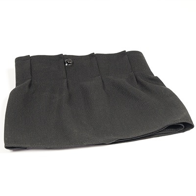 Revostage Valance Black Pleated - 02m x 0.23m