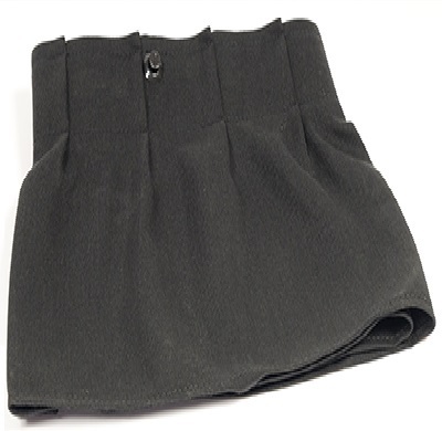 Revostage Valance Black Pleated - 04m x 0.43m