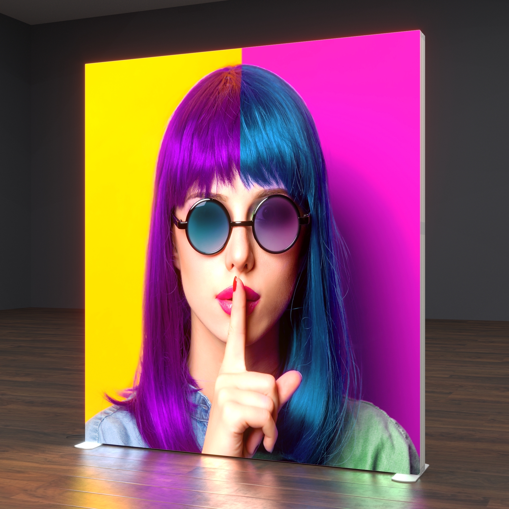 LED Lightbox with printed canvas graphic 1984mm(w) x 2480mm(h)