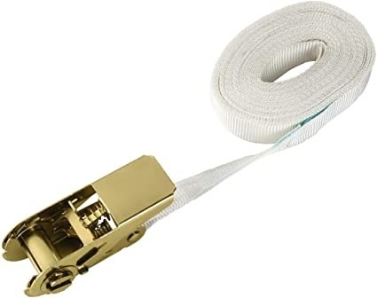 White Ratchet Strap - 25mm x4m